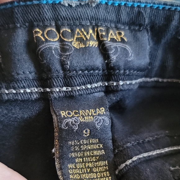 Rocawear Black Skinny Jeans Size 9 - Picture 8 of 13